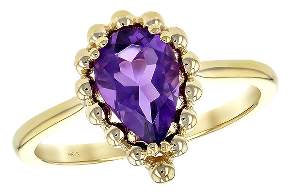 A208-03884: LDS RING 1.06 CT AMETHYST