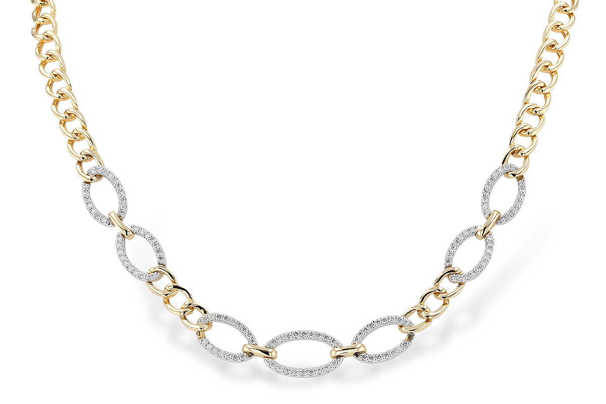 A292-56584: NECKLACE 1.12 TW (17")(INCLUDES BAR LINKS)