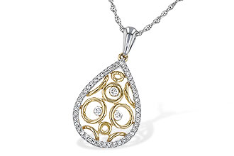 B202-58375: NECKLACE .24 TW