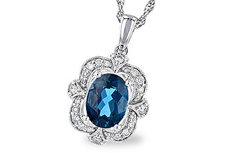 B291-70211: NECK 1.35 LONDON BLUE TOPAZ 1.50 TGW