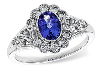 B293-46602: LDS RG .80 TANZANITE 1.20 TGW (7x5MM OV)
