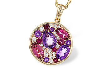 C293-52084: NECK 1.83 TW SEMI-PRECIOUS (P.TOUR, AMY) 2.00 TGW