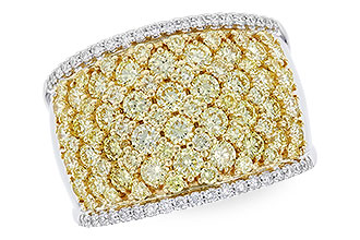 K292-57492: LDS DIA WED RG 2.19 YELLOW DIAS 2.37 TW